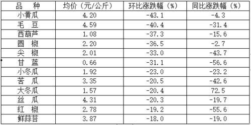 小圆瓜今日价格表最新行情,最新行情一览”